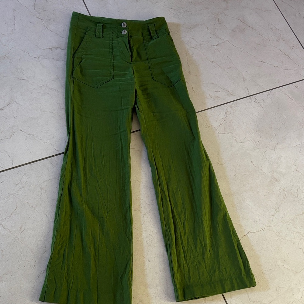 Anthropologie Green Capris
